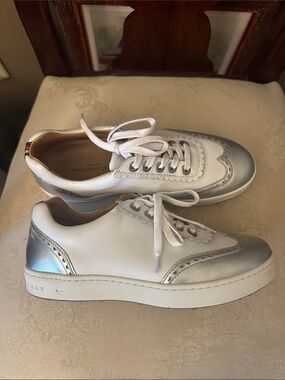 White Leather Royal Albatross London golf shoes, sneakers